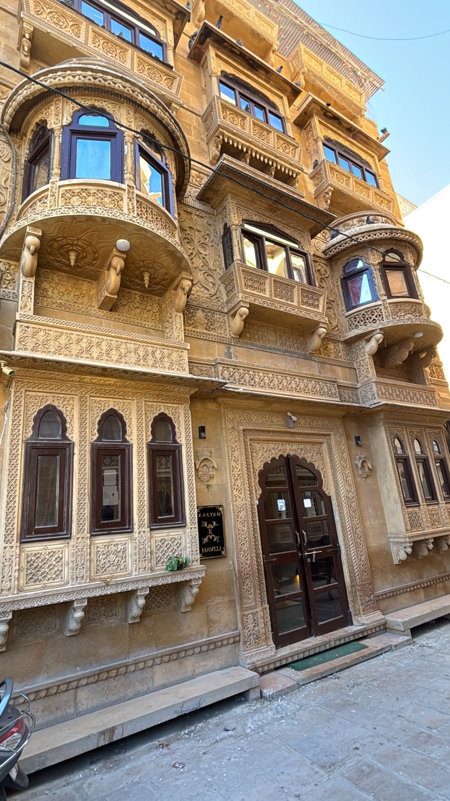 Haveli-style hotel facade