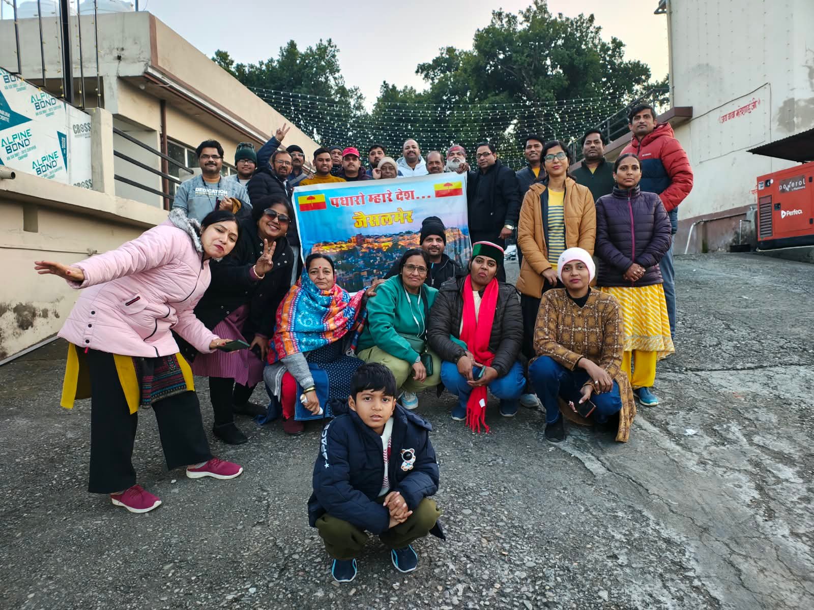Tour group in Jaisalmer