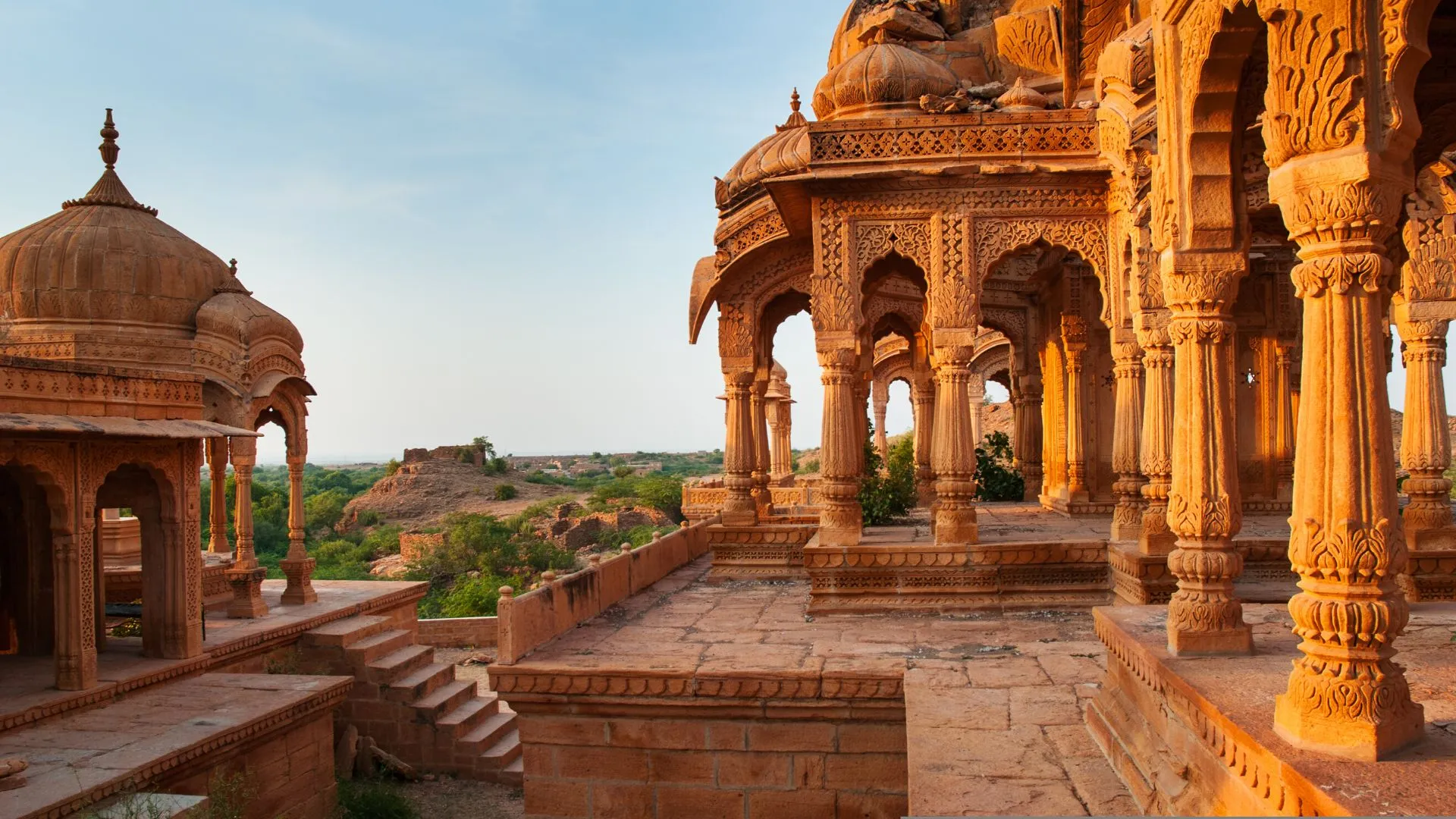 Bada Bagh at sunset
